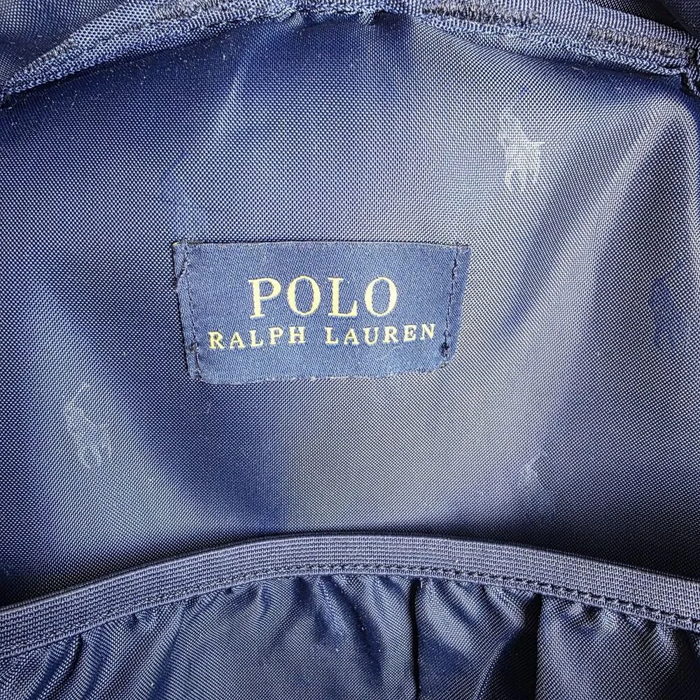 Polo Ralph Lauren Multi Print Backpack Yellow Gold Rider Pennants Classic Preppy